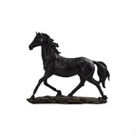 statuette cheval doré ornée strass art déco maison feng shui cadeau anniversaire noël pâques