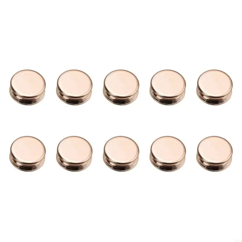 boucles magnétiques or noir blanc modernes 10 pièces métalliques brillantes