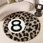 tapis léopard moderne noir beige imperméable antidérapant 120cm 100cm 150cm 80cm