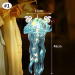 méduses lumineuses multicolores transparentes modernes guirlande lumineuse décoration chambre événement festive