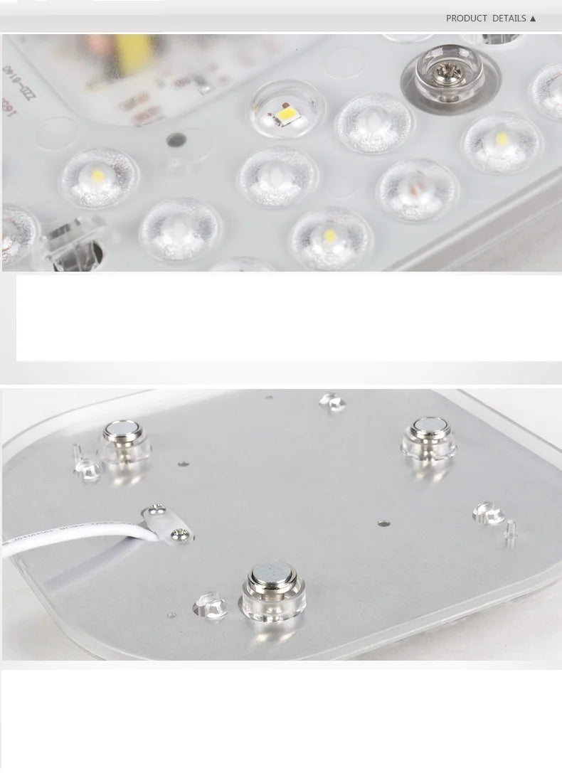 plaque led moderne 18w 24w 36w blanc mat diodes clips sécurité certifications multiples