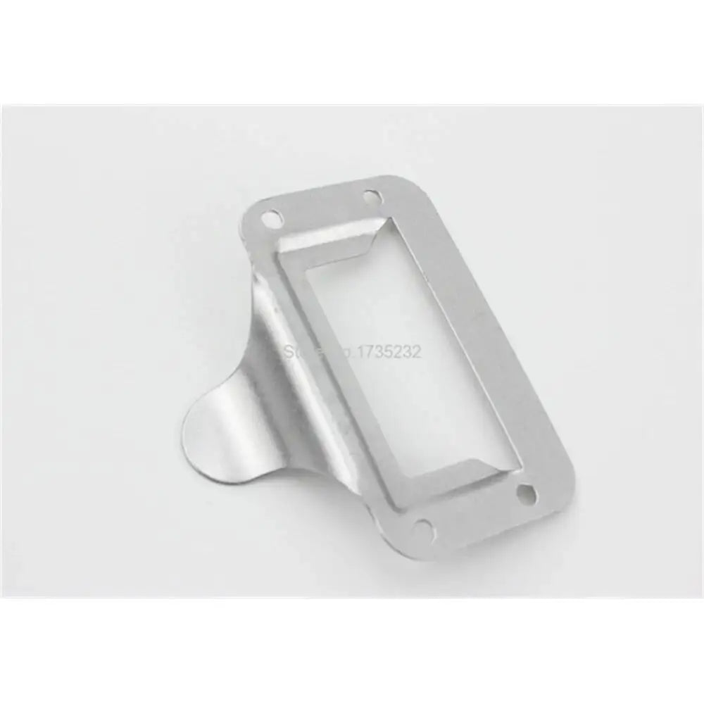 support fixation moderne argenté plat lisse opacité rectangle métal