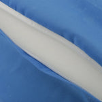 coussin d'élevation bleu mousse mémoire forme incliné support lombaire jambes texture lisse ergonomique