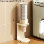 distributeur tasses papier adhésif moderne beige rouge tissé