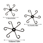 supports plantes adhésifs floral moderne noir blanc vert rose