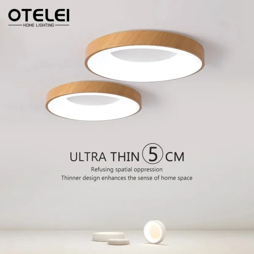 lampe moderne blanc bois grain acrylique métal led variable opaques minimaliste
