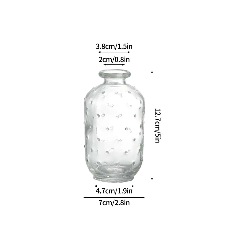vase transparent moderne bulles couleurs vives décoration intérieure arrangement floral table mariage