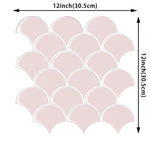 carreaux muraux adhésifs 3d résistants l'eau vert foncé gris rose poisson moderne décoratifrollable