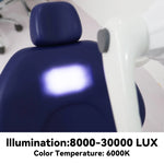 lampe dentaire blanche moderne capteur interrupteur vis fixée équipement dentaire phẫu thuật
