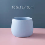 petit cache pot céramique moderne fleur artificielle décoration petit pot gris