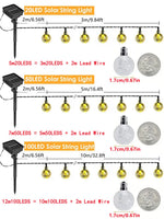 guirlande solaire lumineuse translucides modes éclairage moderne clips autoinstallation led