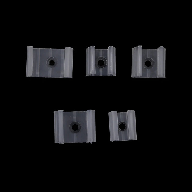 clips fixation transparent modernes vis led bande fibres 10mm 12mm 14mm 17mm 20mm