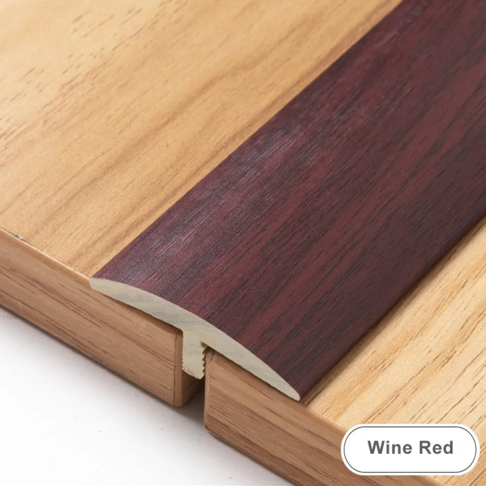 profils seuil pvc brun beige rouge moderne vis fixés aspect bois opaques
