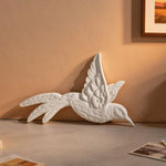 moule silicone oiseau stylisé décoration murale moderne ornement suspendu blanc opaque