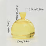 vase moderne transparent rose bleu vert jaune marbré petite grande
