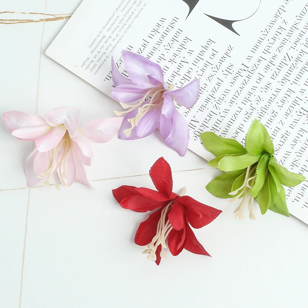 décoration intérieure mariage artificielle rose blanche moderne artisanale 10 pièces papier origami clips fixations