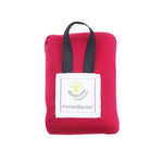 couverture poche rouge compacte ribbed portable pliable imperméable plage camping sac rangement