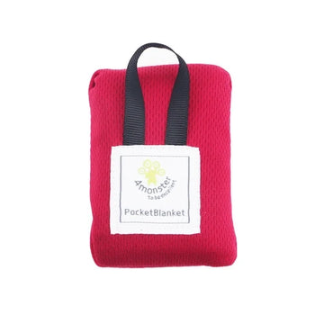 couverture poche rouge compacte ribbed portable pliable imperméable plage camping sac rangement