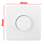 interrupteur rotatif blanc moderne réglable luminosité variateur led 300w vis