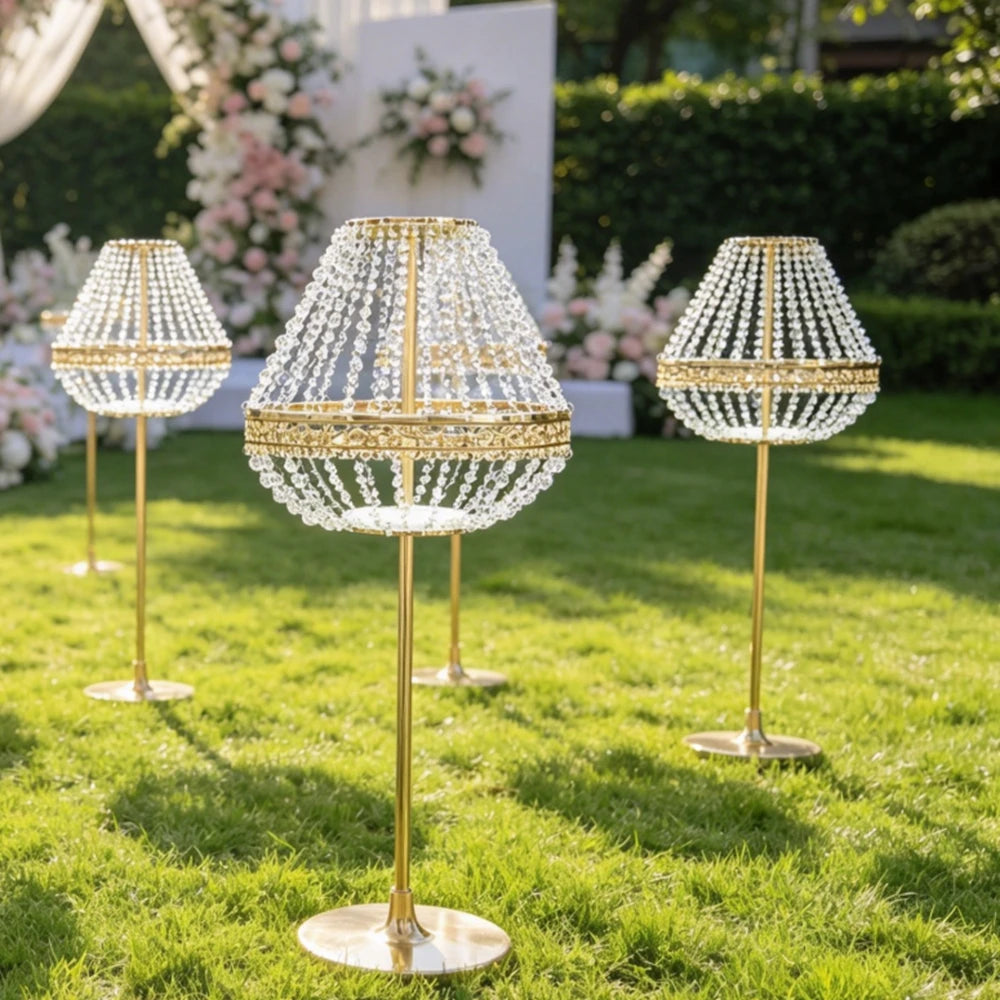 lampadaire moderne or 100 110 120 130 cm base incluse événements mariage