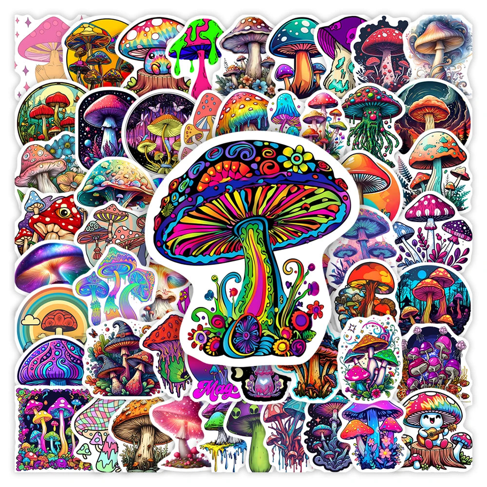 sticker fantaisie floral waterproof multicolore adhésif deco scrapbook journal bouteille ordinateur portable