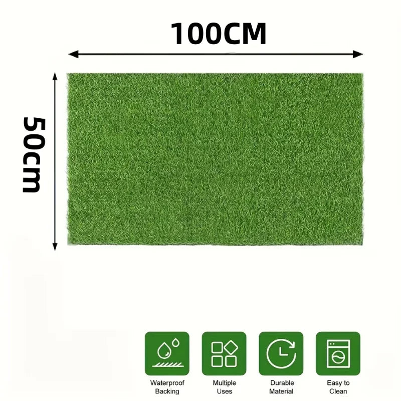 tapis gazon artificiel herbe imitation vert moderne decoration sol jardin terrace 100x50cm 200x50cm