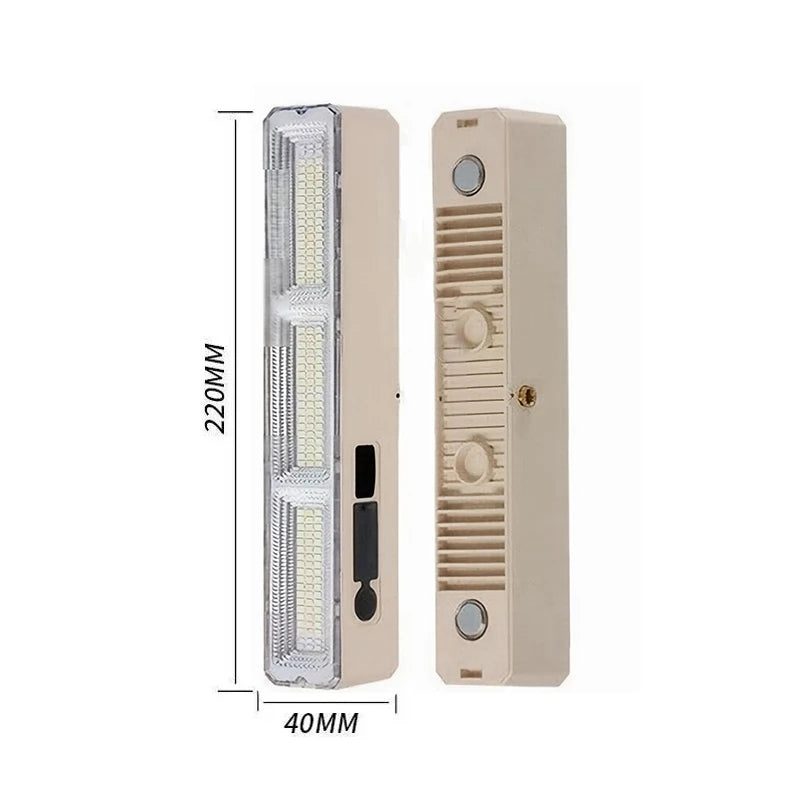 lampe camping rechargeable haute luminosité 22 32 42cm tube led moderne beige sans fixation