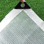 voile d'ombrage blanche maille haute densité protection solaire jardin balcon auvent