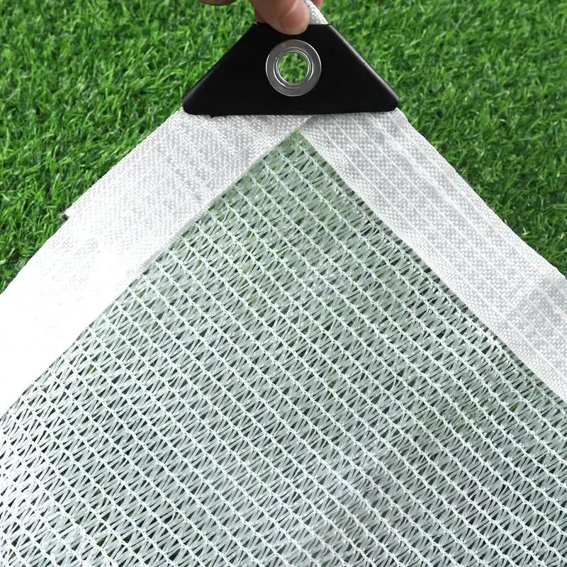 voile d'ombrage blanche maille haute densité protection solaire jardin balcon auvent