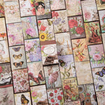 autocollants fleurs vintage multicolores scrapbooking artisanat diy cartes postales etiquettes papier decoratif
