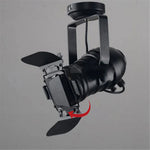 projecteur mural led noir moderne surface fixe vis cable grille différentes tailles