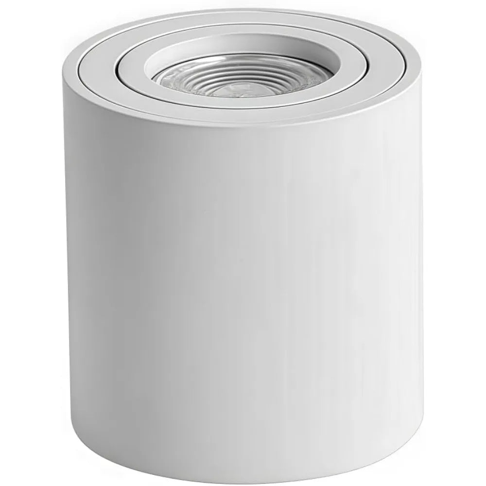 Spot LED moderne surface mount noir blanc GU10 mat opacitéversiblefluxlumineux