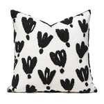 coussin géométrique laine coton contemporain beige gris noir décoratif sofa lit voiture