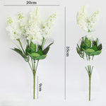 bouquet hyacinthe artificielle violet rose jaune blanc moderne décoration intérieur mariage anniversaire baby shower