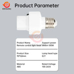 lampe tête E27 télécommande moderne interrupteur timer récepteur infrarouge blanc mat abs 100 265V