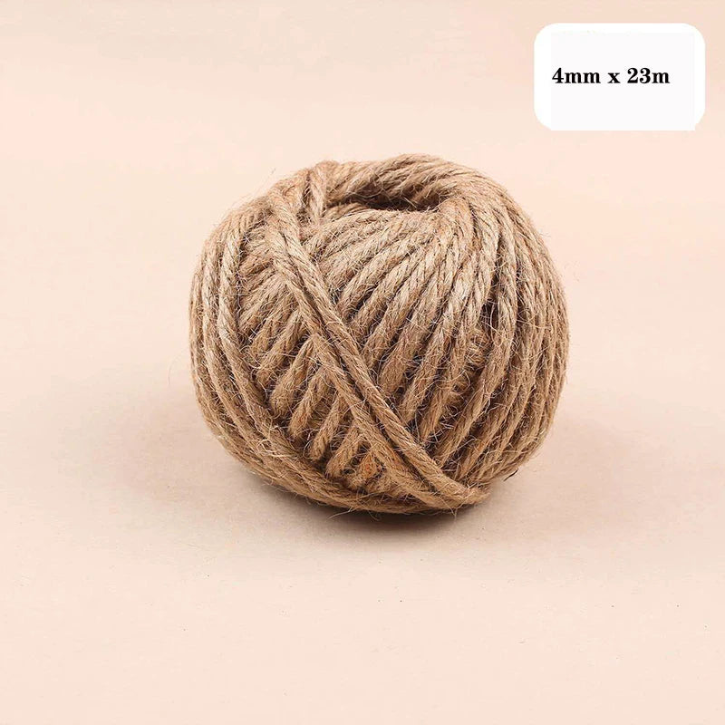 corde jute naturelle 1mm 14mm artisanale rustique décoration maison bricolage macramé fibrée marron clair