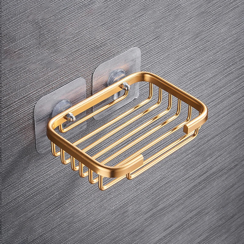porte savon mural noir doré blanc moderne minimaliste grille adhésif salle bain