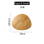 lampes murales modernes bois clair led minimalistes chambre cuisine salle manger