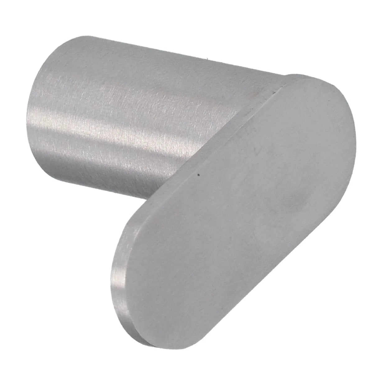 porte serviettes moderne aluminium argenté finition brossée fixations vis minimaliste