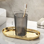 verres dents moderne vert gris doré rayures vertical opacité chambre