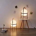 lampe table bois blanc minimaliste led interrupteur tactile chambre salon decoration moderne
