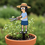 figurines jardiniers extérieures scies pelles gants chapeaux rose bleu vert cartoon decoration pot plantes