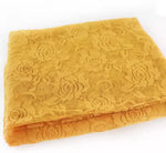 tissu dentelle élastique fleurs roses spandex nylon largeur 150cm opaque traditionnel écologique