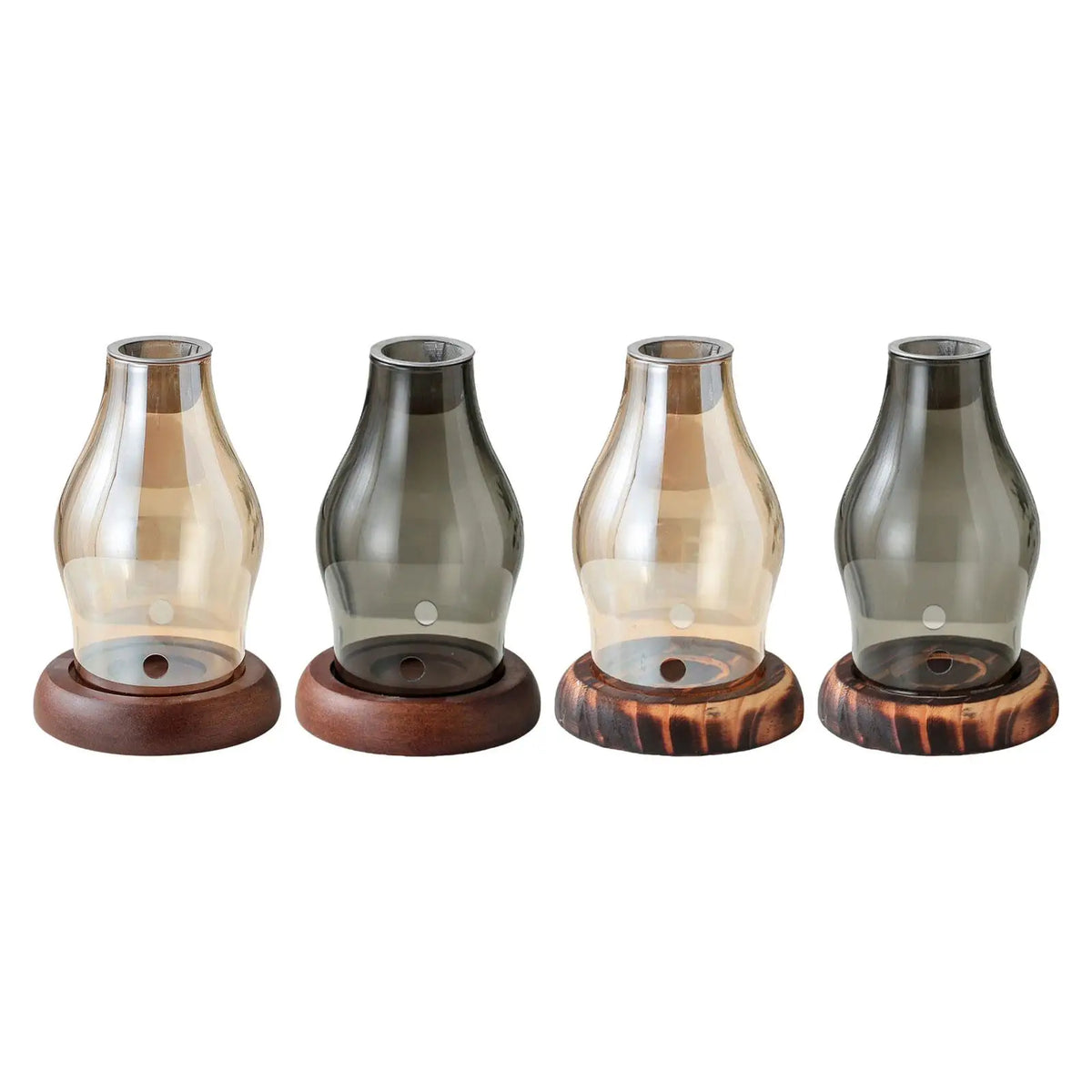 vase verre transparent incense burner bois moderne décoration chambre coucher farmhouse