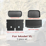 tapis sol voiture noir texture tissée motifs géométriques moderne clips fixation imperméable antidérapant
