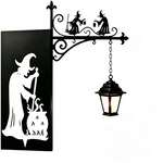lumière suspension halloween fantôme araignée chauve souris citrouille sorcière gothique victorien métal ornement chambre