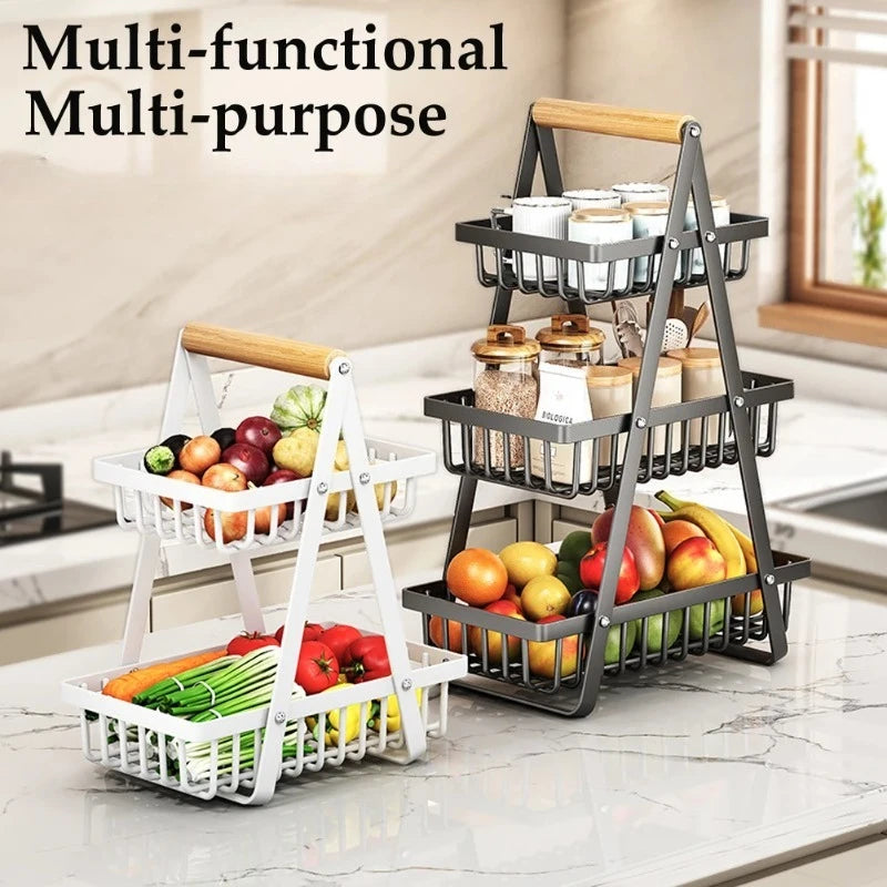 panier fruits légumes maille métallique vis fixés moderne noir blanc