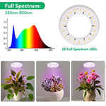 lampe led plante réglable hauteur blanc moderne piquet câble usb contrôle multi fonction 8h
