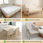 housse protection meuble transparente jetable imperméable grande taille simple fonctionnelle