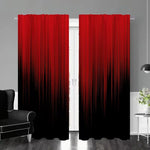 rideaux moderne rouge noir ombre linéaire 100 polyester anneaux chambre salon